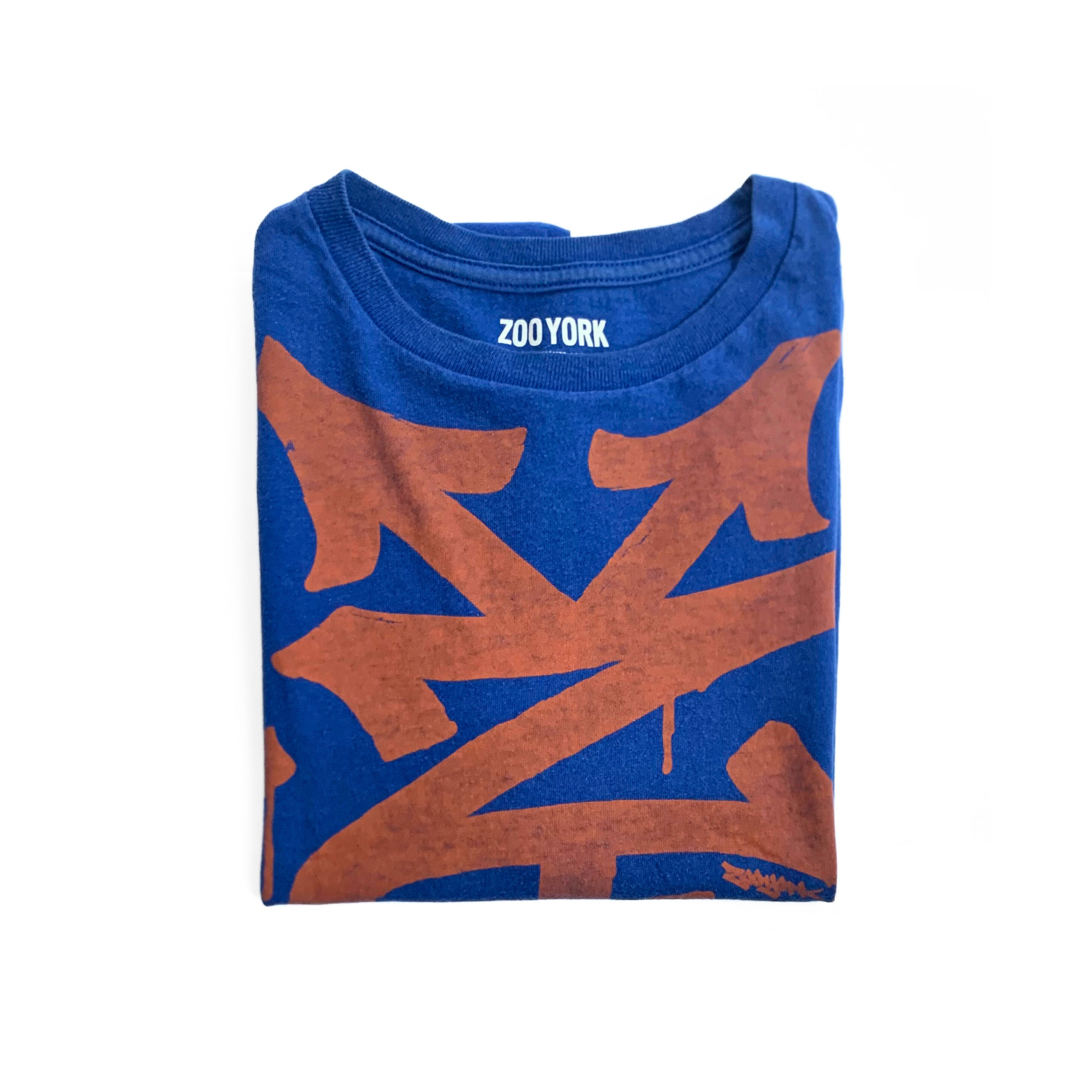 Zoo York Graffiti T-Shirt in Blue / Brick Red