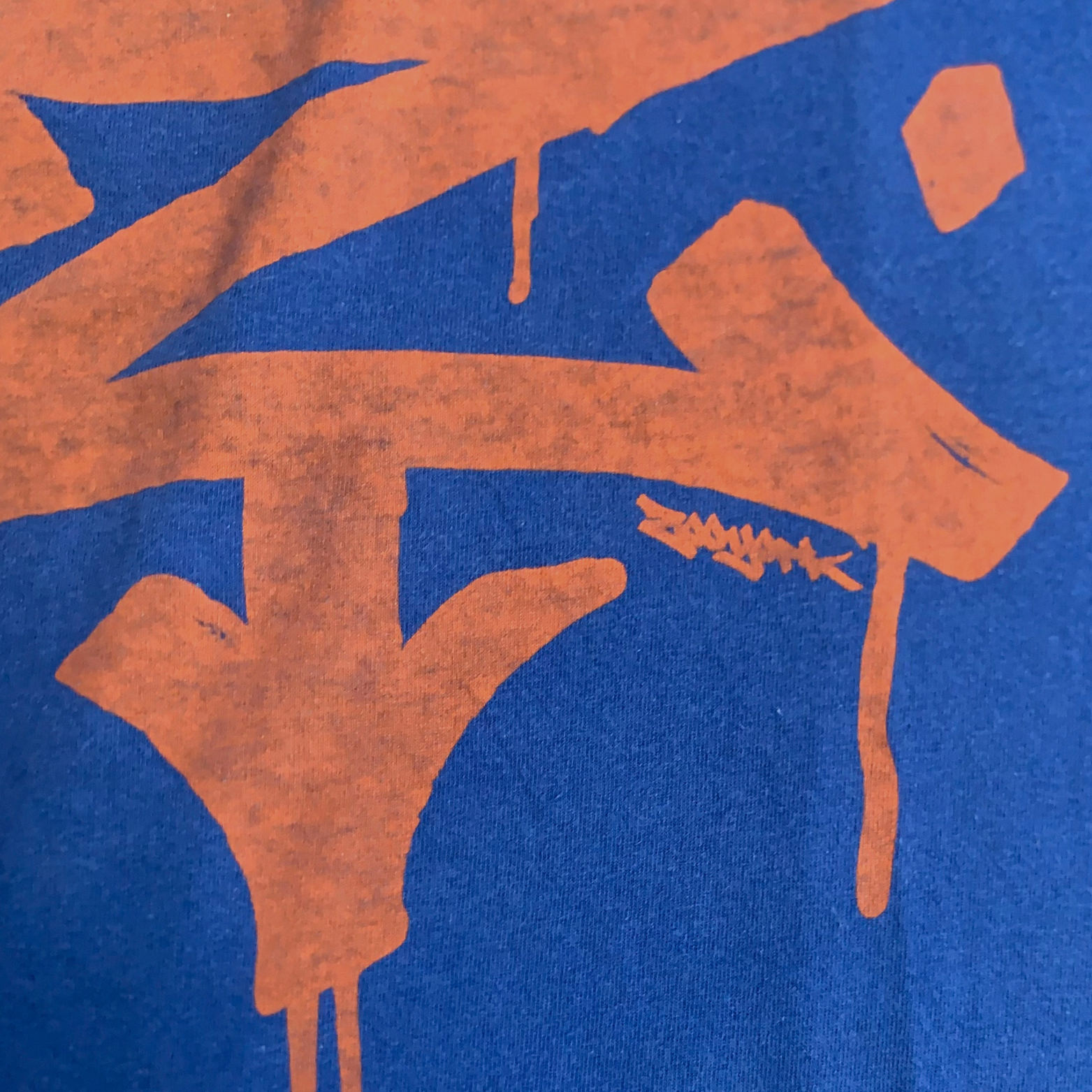 Zoo York Graffiti T-Shirt in Blue / Brick Red