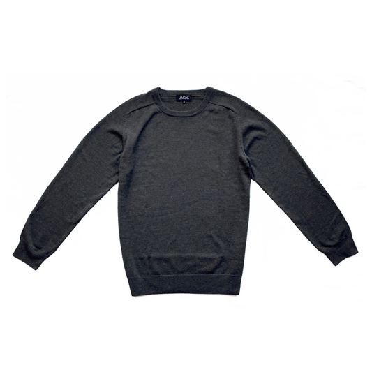 A.P.C. Alpaca Sweater in Cocoa / Brown / Blue